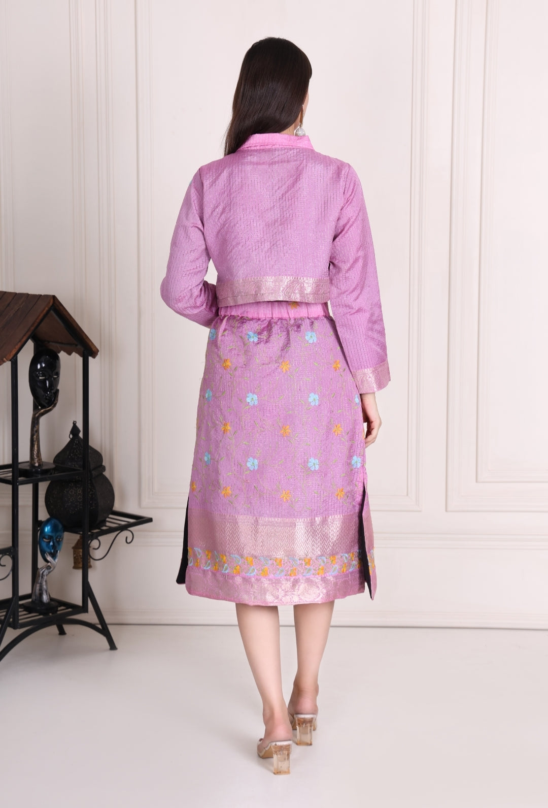Afreen silk skirt set