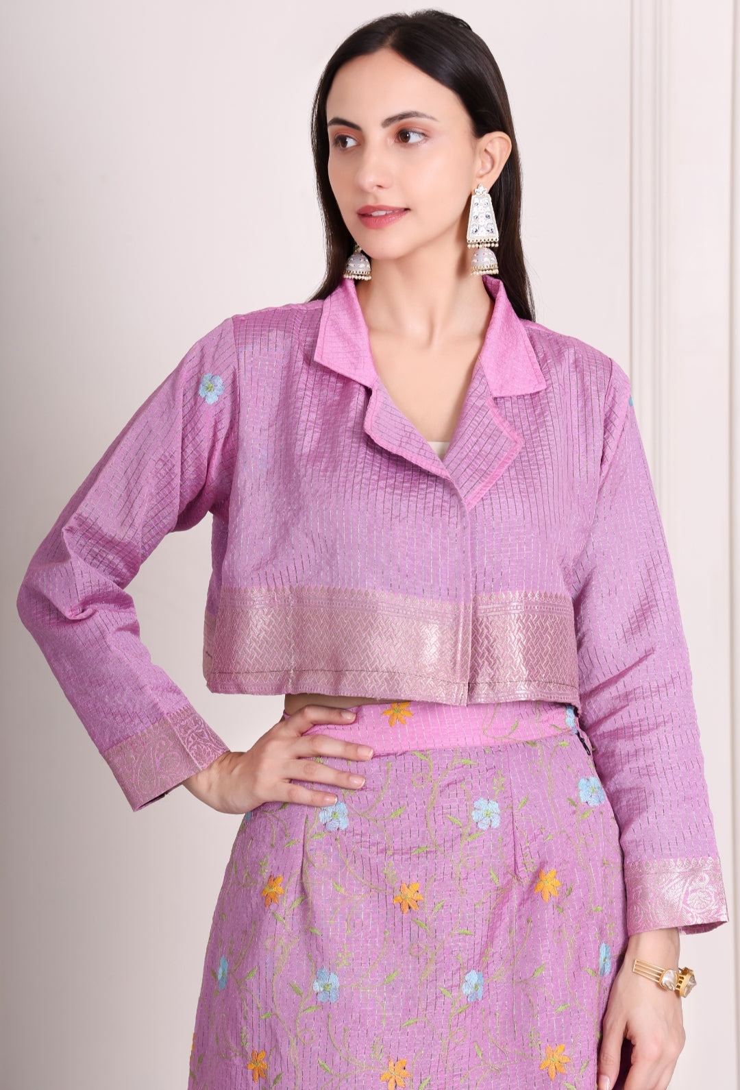 Afreen silk skirt set