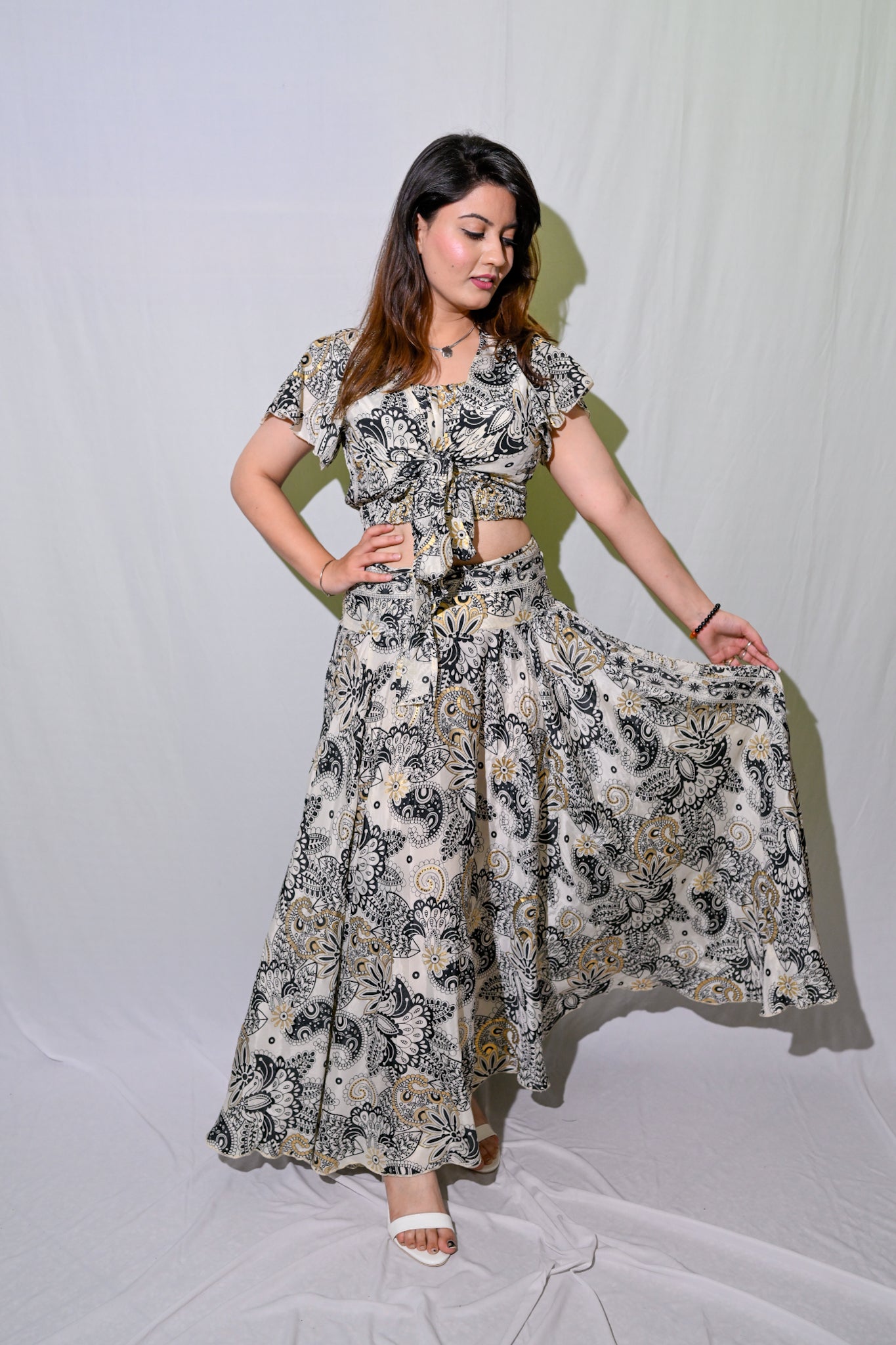 Floral Skirt Co-Ord with Tube