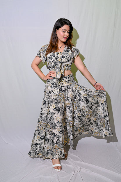 Floral Skirt Co-Ord with Tube