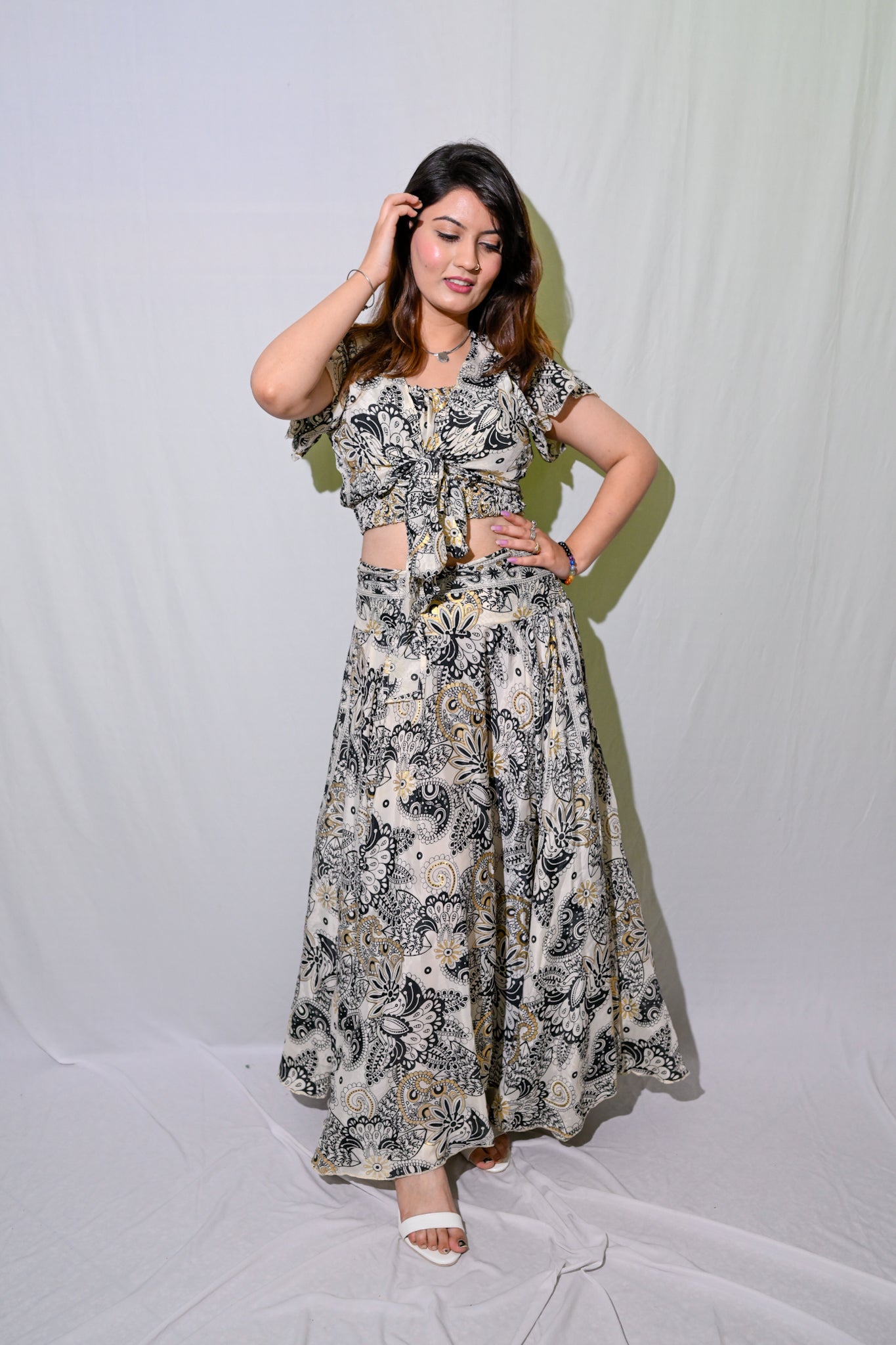Floral Skirt Co-Ord with Tube