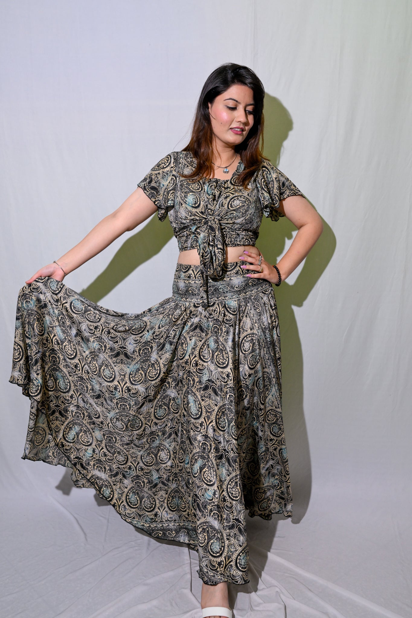 Floral Skirt Co-Ord with Tube