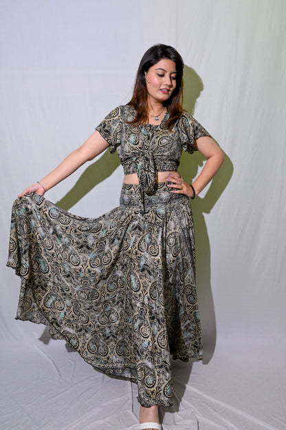 Floral Skirt Co-Ord with Tube