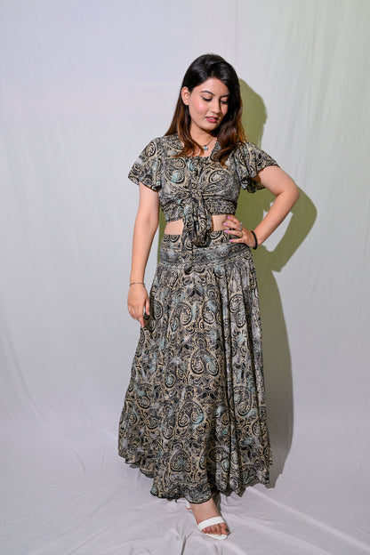 Floral Skirt Co-Ord with Tube