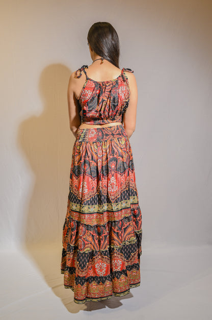 Skirt Co-Ord with Shrug