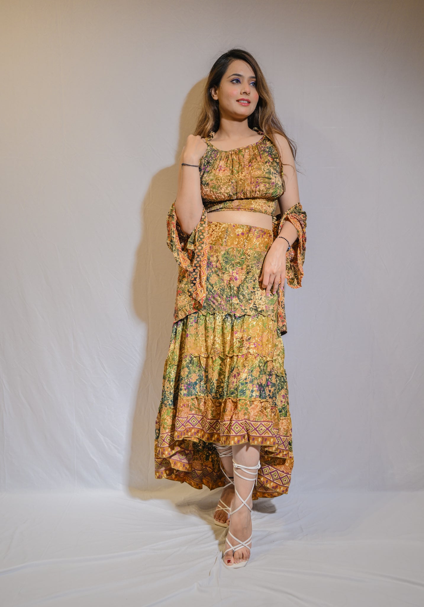 Skirt Co-Ord with Shrug