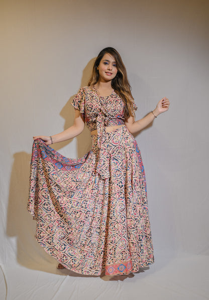 Floral Skirt Co-Ord with Tube