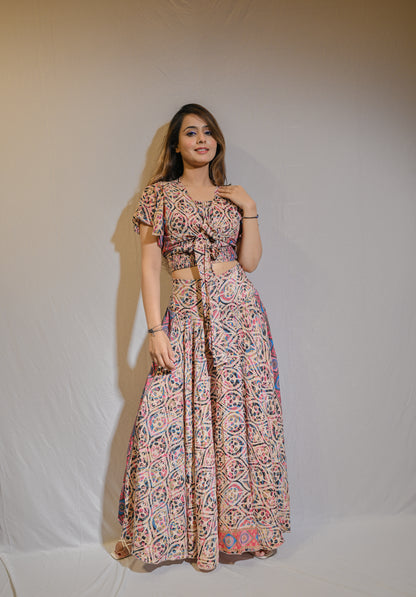Floral Skirt Co-Ord with Tube