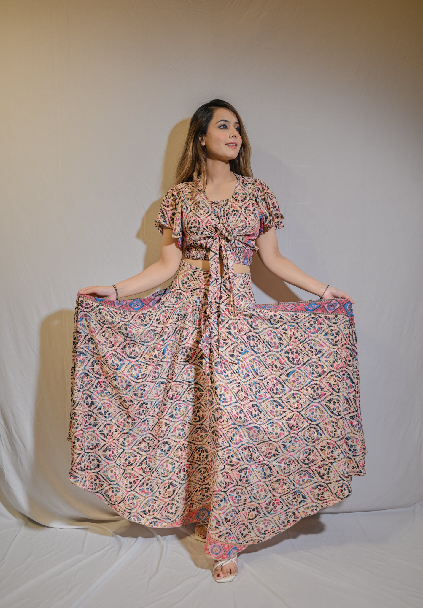 Floral Skirt Co-Ord with Tube