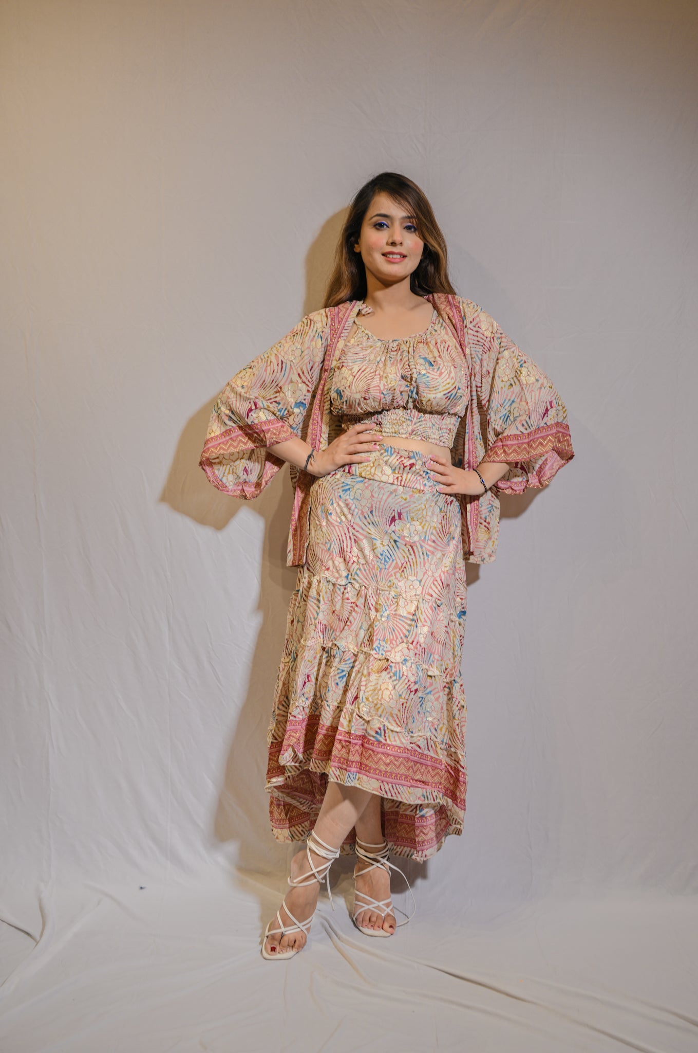 Skirt Co-Ord with Shrug
