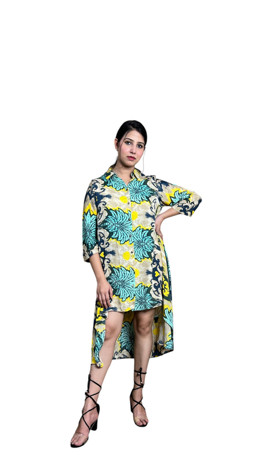 Highlow shirt dress