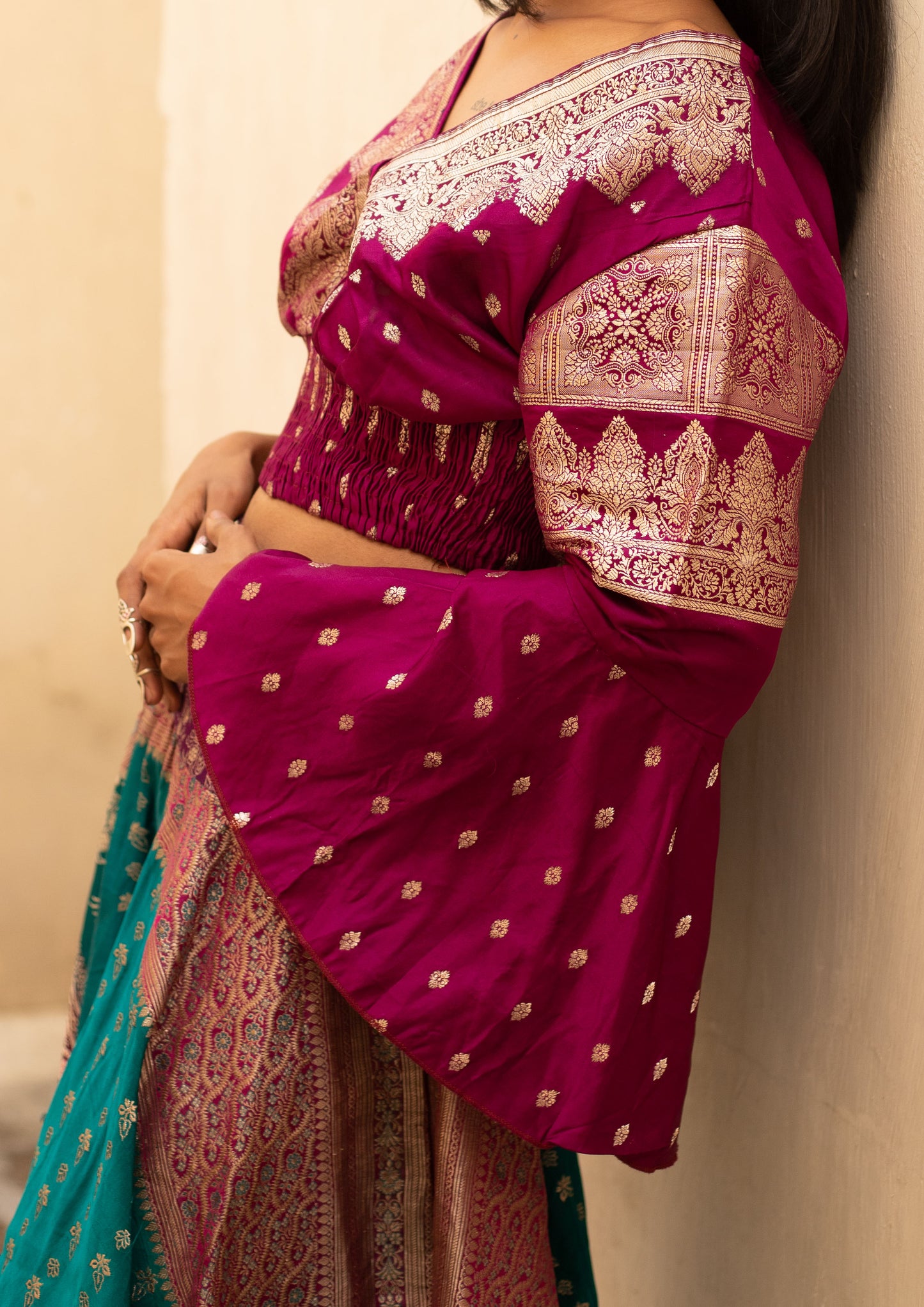Silk Brocade Skirt Set