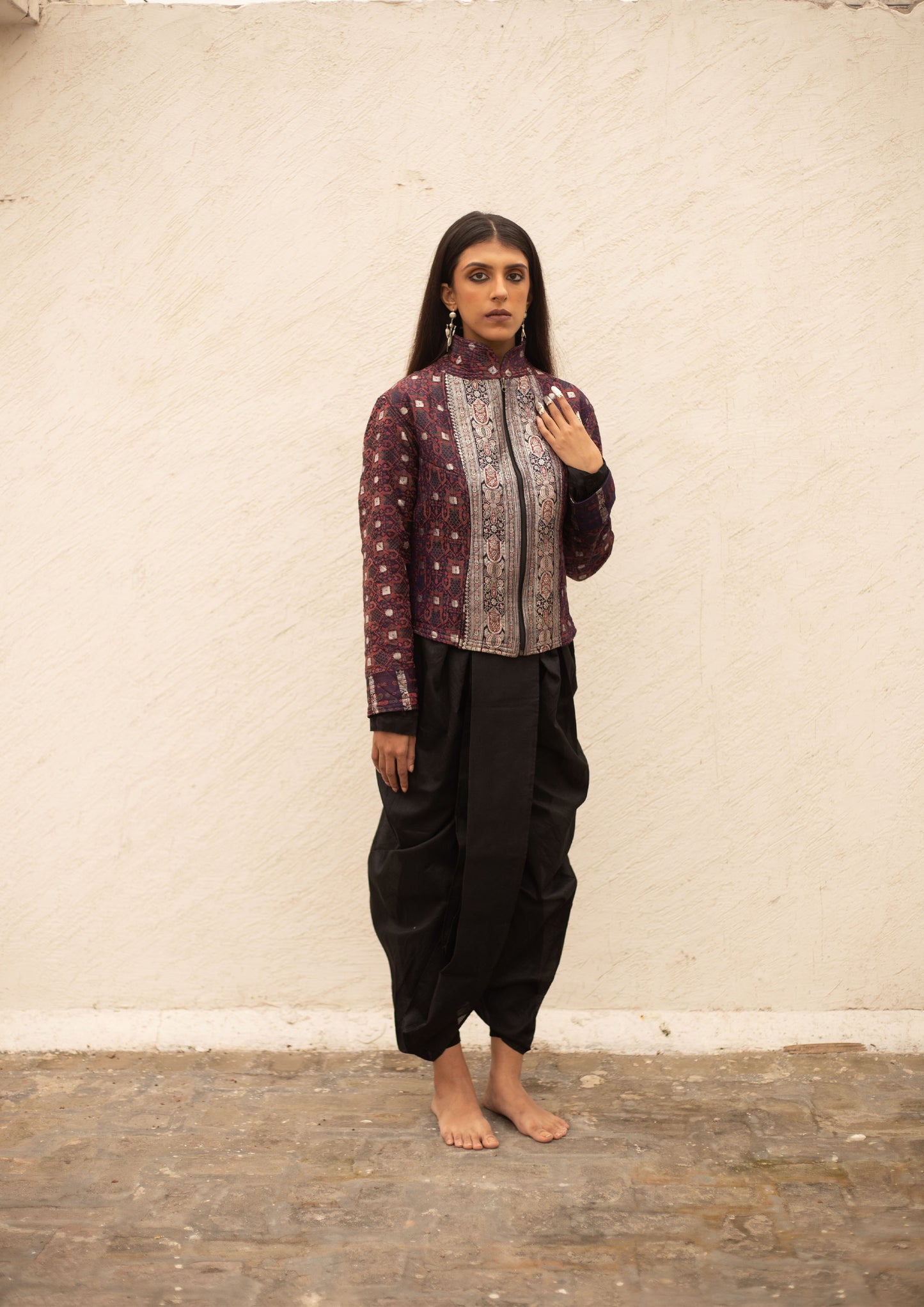Heritage Chic Silk Brocade Jacket