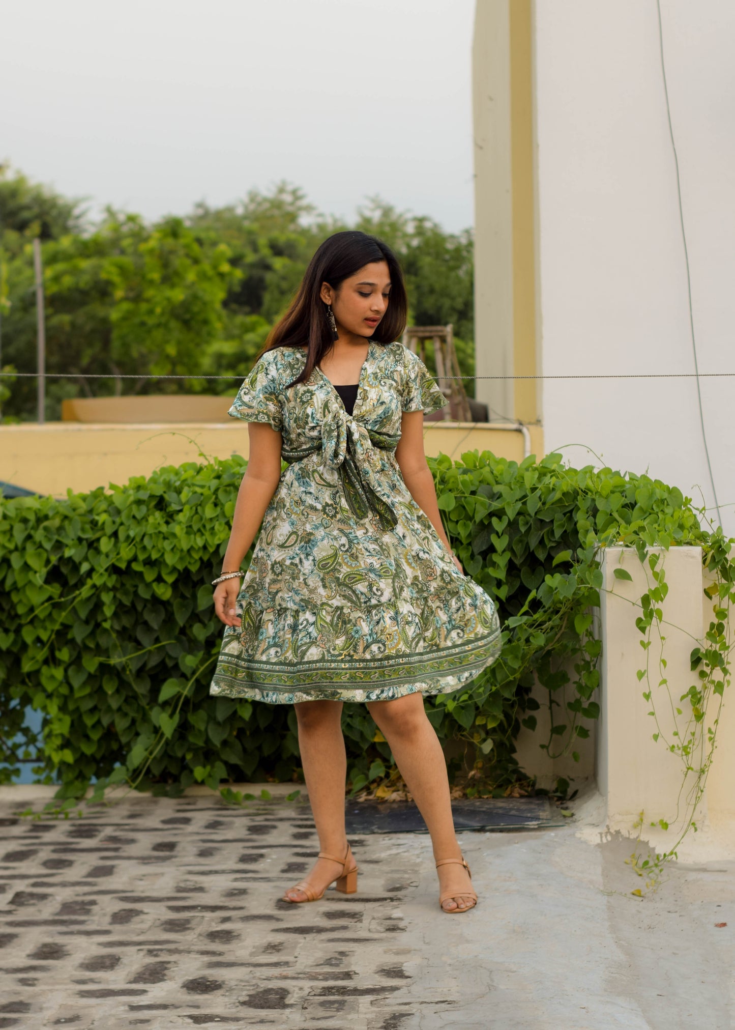 Gypsy Tie-Front Dress