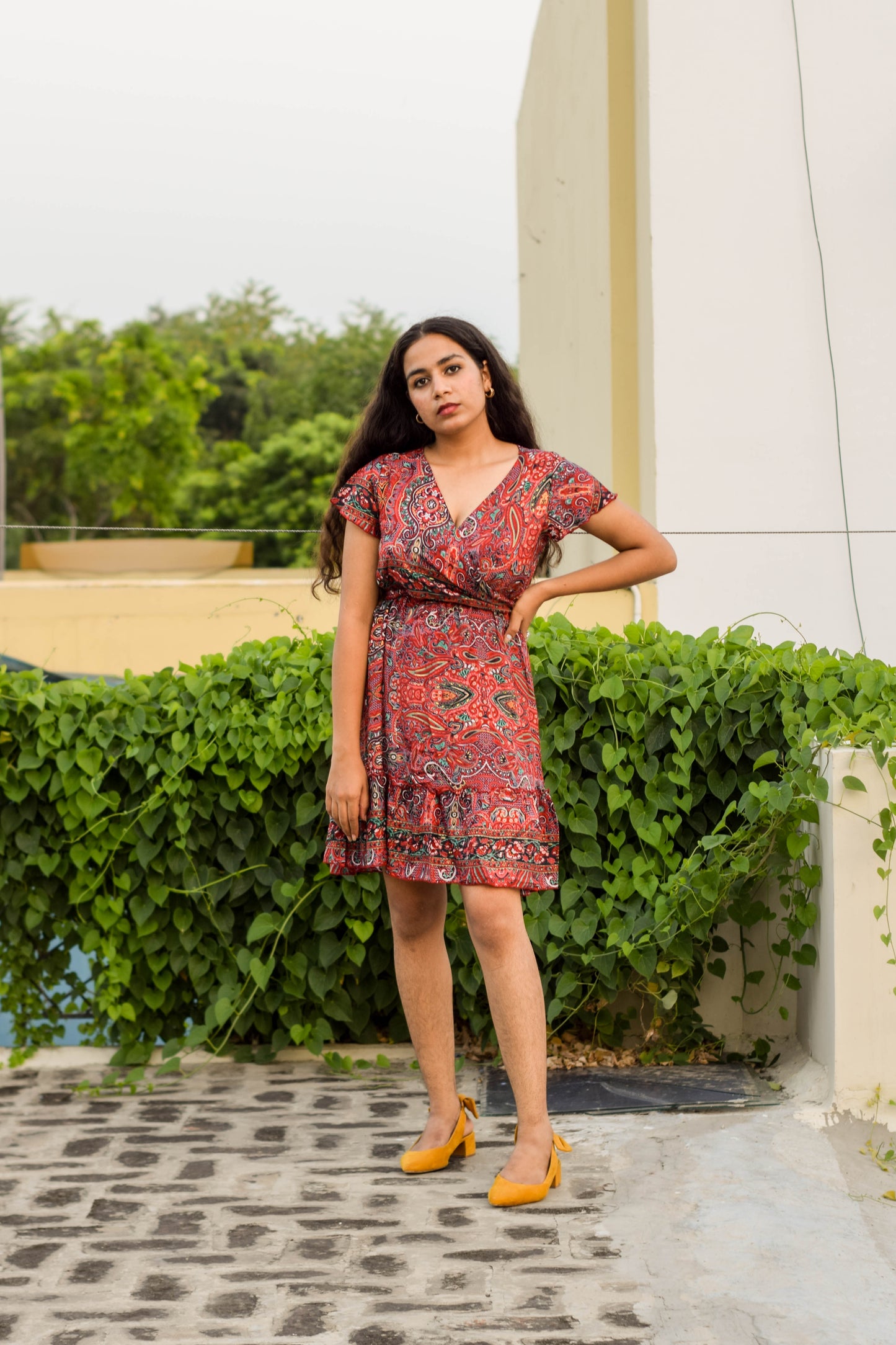 Gypsy Tie-Front Dress